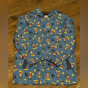 Youth Disney Mickey Mouse Lined Raincoat Size 8